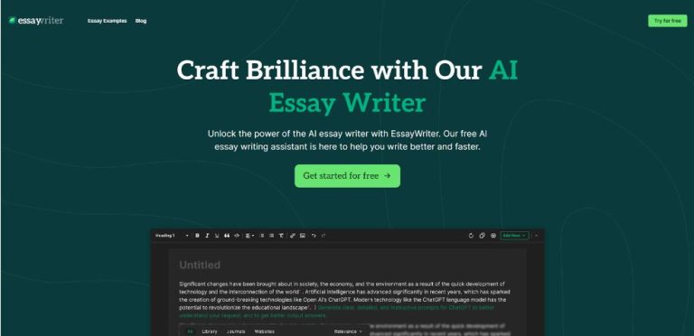 EssayWriter Review: Transform Your Essays with This Free AI Essay Writer